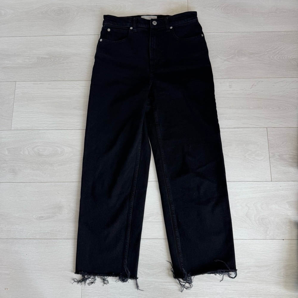 Everlane The Way-High® Jean in Black Raw Hem Women’s Size 27 Regular